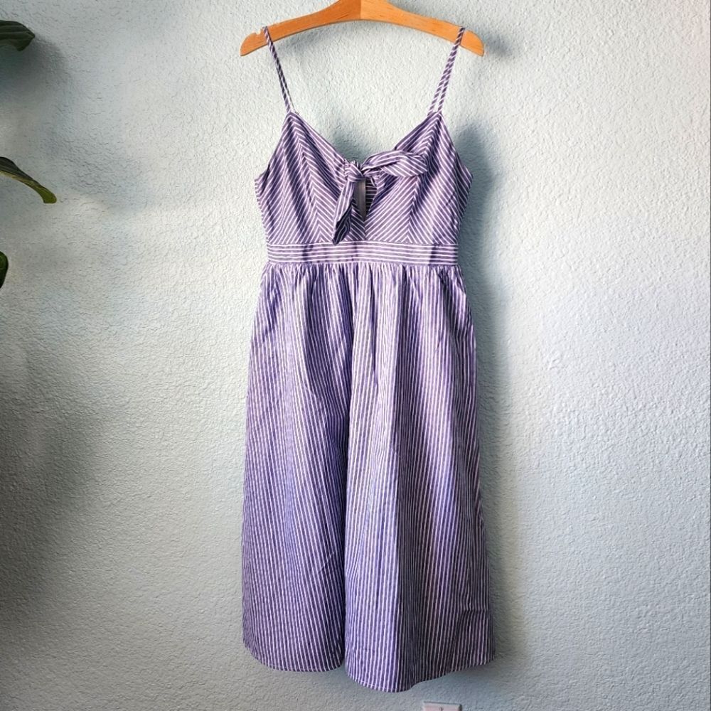 Lulu's stripe side pockets fully lined sleeveless summer coastal dress